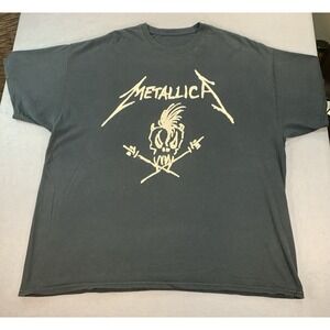 Vintage Metallica RARE 90s/Y2K Skull BONES T-Shirt Mens 2XL